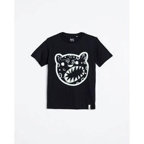 Camiseta Silk Brincante Onca Preto - 2
