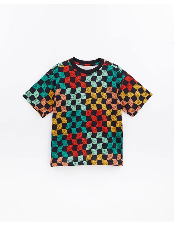 T-Shirt Supreme Patchwork Azul Marinho