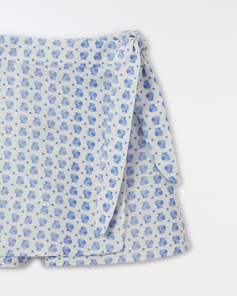 Short Saia Concha Estrelas