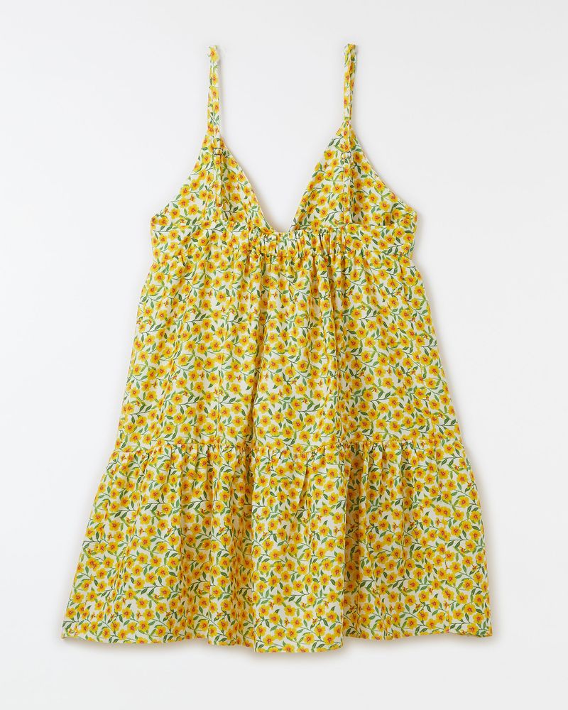 Vestido Hibiscos Mini