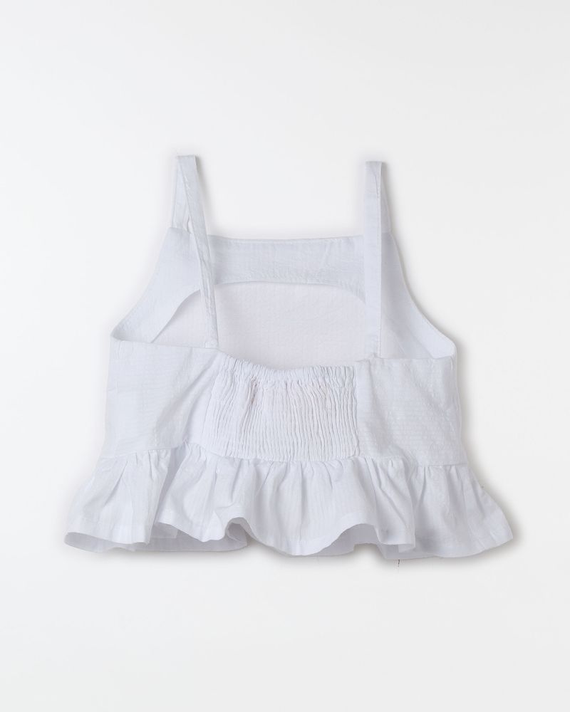 Top Liso Babado