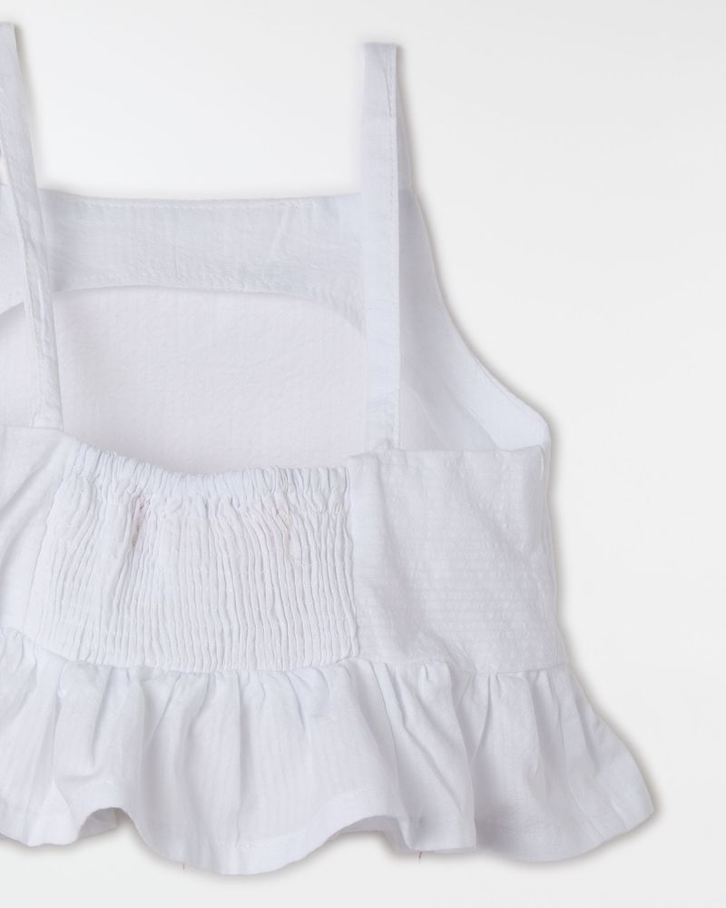 Top Liso Babado