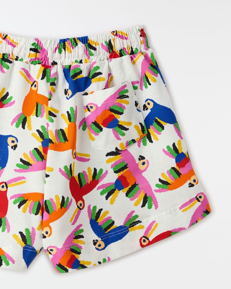 Short Moletom Pajaritos