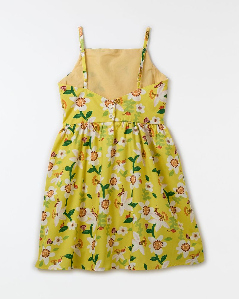 Vestido Caminho Das Flores Amarelo