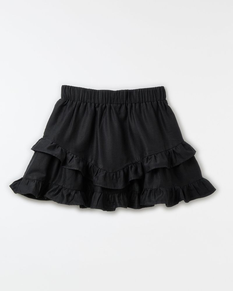 Short Saia Babados Liso