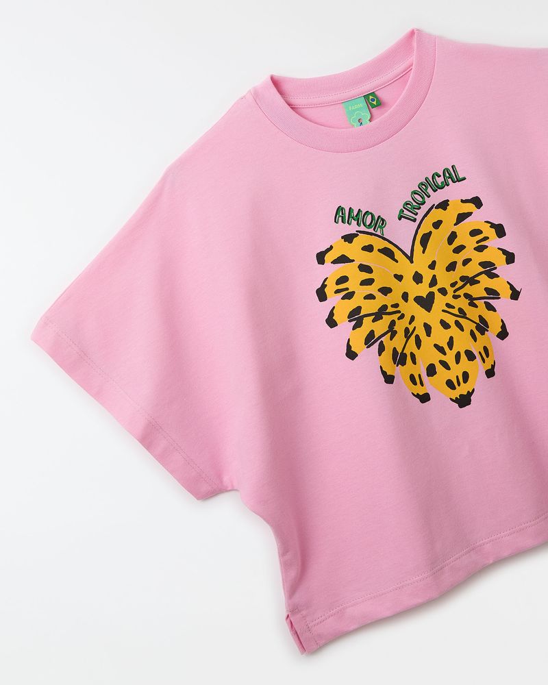 Camiseta Silk Amor Tropical