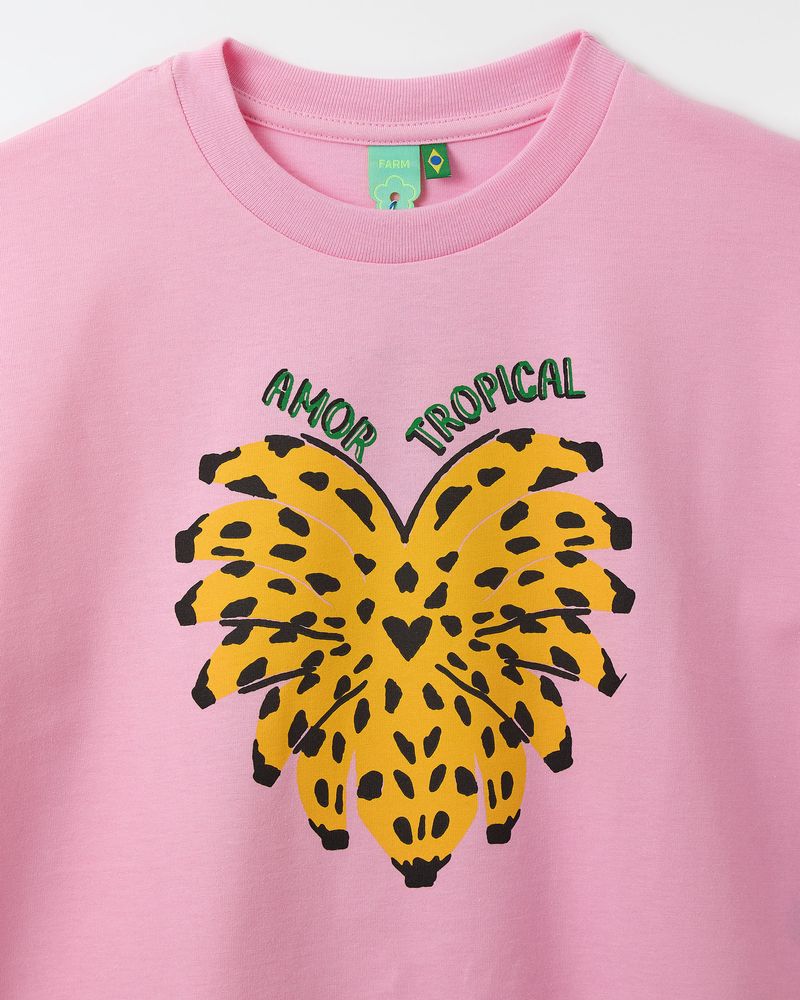 Camiseta Silk Amor Tropical