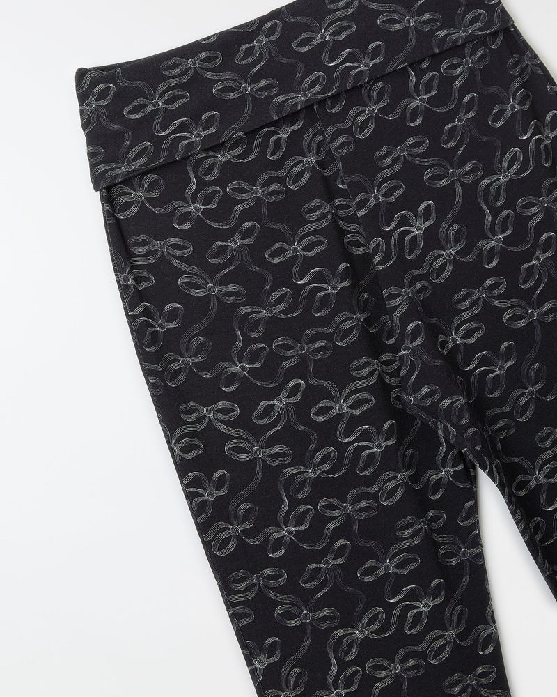 Legging Cós Dobrado Laços