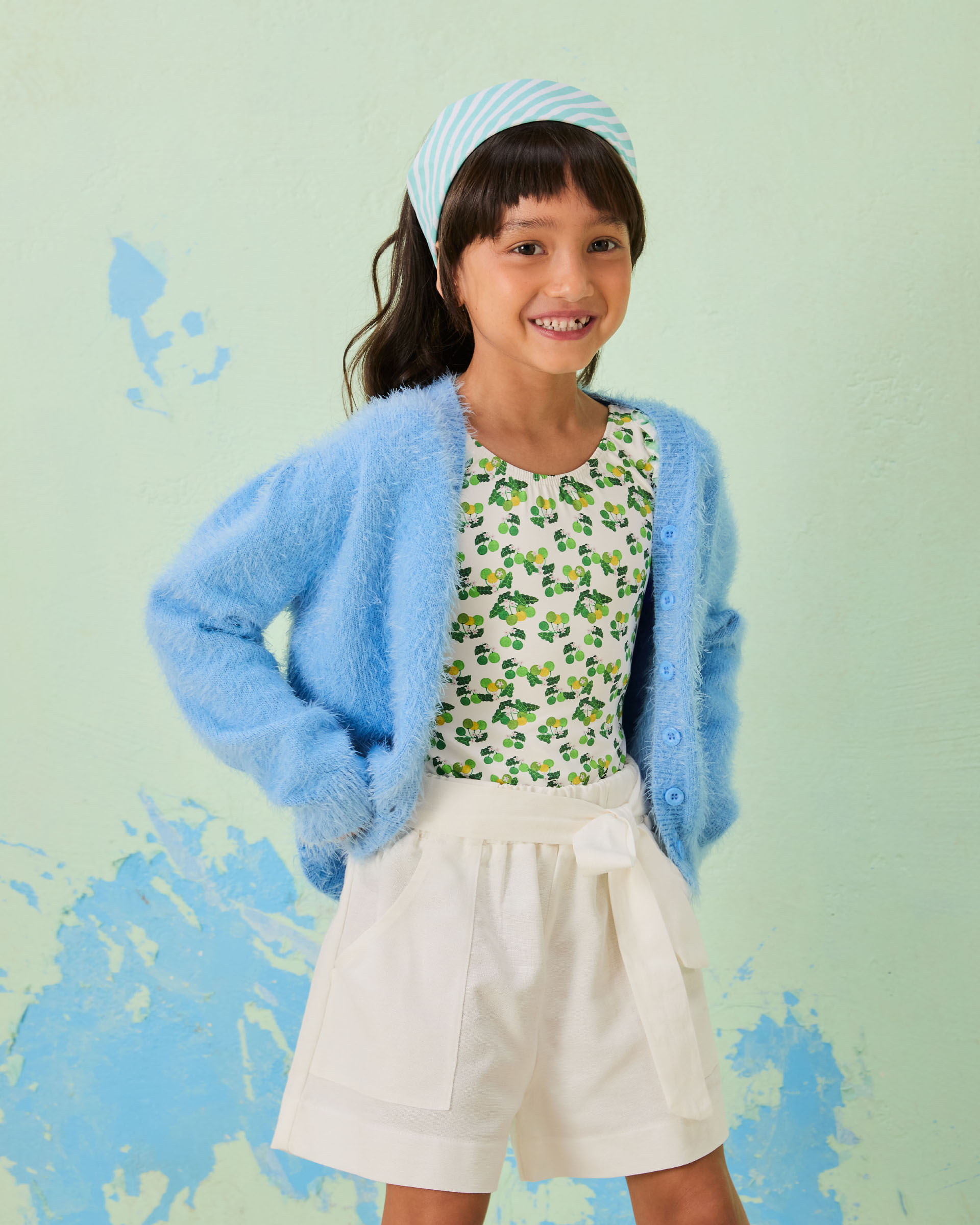 Cardigan Tricot Pelinho Cores