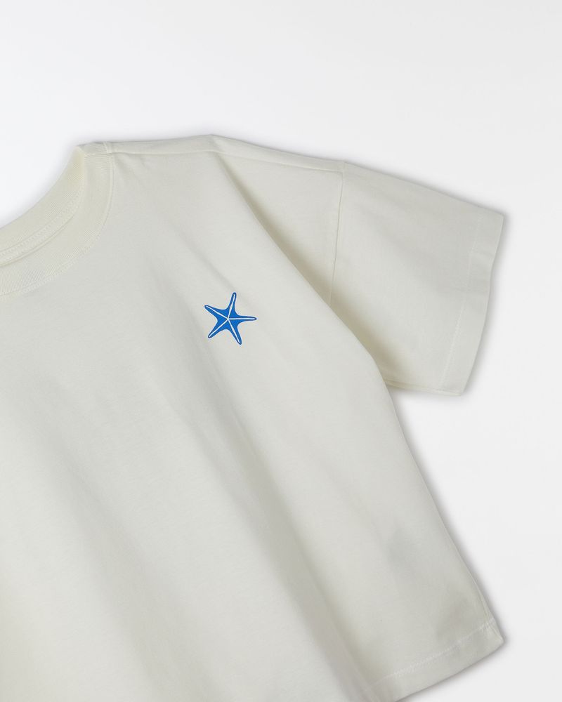 Camiseta Silk Concha Estrelas