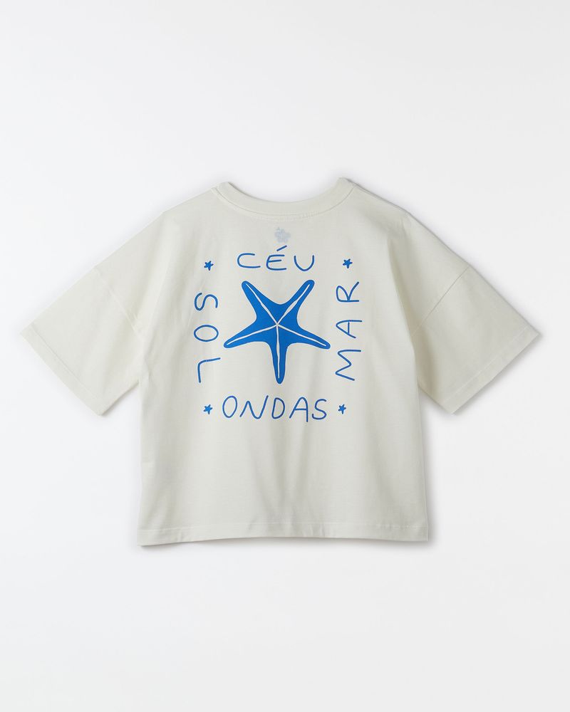 Camiseta Silk Concha Estrelas