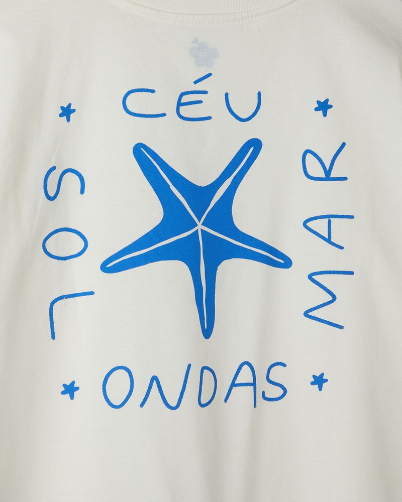 Camiseta Silk Concha Estrelas